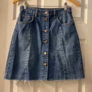 All Saints denim mini